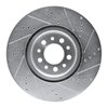 E-Line Drilled & Slotted Silver Brake Rotor, Fits Select Mopar, Position: Front Left - image 4
