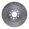 E-Line Drilled & Slotted Silver Brake Rotor, Fits Select Mopar, Position: Front Right - image 3