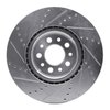 E-Line Drilled & Slotted Silver Brake Rotor, Fits Select Mopar, Position: Front Right - image 4