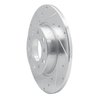 E-Line Drilled & Slotted Silver Brake Rotor, Fits Select Mopar, Position: Rear Left - image 2