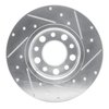 E-Line Drilled & Slotted Silver Brake Rotor, Fits Select Mopar, Position: Rear Left - image 4