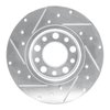 E-Line Drilled & Slotted Silver Brake Rotor, Fits Select Mopar, Position: Rear Right - image 4