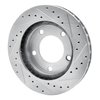 E-Line Drilled & Slotted Silver Brake Rotor, 1974-1980 Fits Multiple Makes/Models, Position: Front Left - image 4