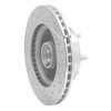 E-Line Drilled & Slotted Silver Brake Rotor, 1986-1992 Mopar, Position: Front Right - image 4