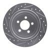E-Line Drilled & Slotted Silver Brake Rotor, 2007-2012 Mopar, Position: Rear Right - image 2
