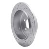 E-Line Drilled & Slotted Silver Brake Rotor, 2007-2012 Mopar, Position: Rear Right - image 4