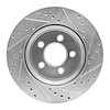 E-Line Drilled & Slotted Silver Brake Rotor, 2007-2012 Mopar, Position: Front Left - image 1