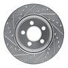E-Line Drilled & Slotted Silver Brake Rotor, 2007-2012 Mopar, Position: Front Right - image 1