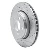 E-Line Drilled & Slotted Silver Brake Rotor, 2007-2012 Mopar, Position: Front Right - image 2