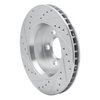 E-Line Drilled & Slotted Silver Brake Rotor, 2007-2012 Mopar, Position: Front Right - image 4