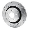 E-Line Drilled & Slotted Silver Brake Rotor, 2011-2012 Mopar, Position: Front Left - image 2