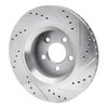 E-Line Drilled & Slotted Silver Brake Rotor, 2011-2012 Mopar, Position: Front Left - image 4