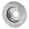 E-Line Drilled & Slotted Silver Brake Rotor, 1999-2004 Mopar, Position: Front Left - image 2