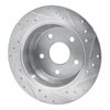 E-Line Drilled & Slotted Silver Brake Rotor, 1999-2004 Mopar, Position: Rear Left - image 4