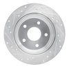 E-Line Drilled & Slotted Silver Brake Rotor, 1999-2004 Mopar, Position: Rear Right - image 4