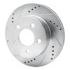 E-Line Drilled & Slotted Silver Brake Rotor, 1999-2006 Mopar, Position: Front Left - image 2
