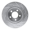 E-Line Drilled & Slotted Silver Brake Rotor, 1999-2006 Mopar, Position: Front Left - image 4