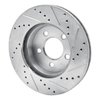 E-Line Drilled & Slotted Silver Brake Rotor, 2002-2007 Mopar, Position: Front Left - image 2