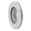 E-Line Drilled & Slotted Silver Brake Rotor, 2002-2007 Mopar, Position: Front Right - image 3