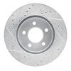 E-Line Drilled & Slotted Silver Brake Rotor, 2002-2007 Mopar, Position: Front Right - image 4