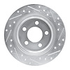 E-Line Drilled & Slotted Silver Brake Rotor, 2003-2007 Mopar, Position: Rear Left - image 1