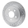 E-Line Drilled & Slotted Silver Brake Rotor, 2003-2007 Mopar, Position: Rear Left - image 3