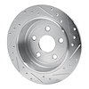 E-Line Drilled & Slotted Silver Brake Rotor, 2007-2018 Mopar, Position: Rear Left - image 1