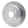 E-Line Drilled & Slotted Silver Brake Rotor, 2007-2018 Mopar, Position: Rear Left - image 4