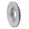 E-Line Drilled & Slotted Silver Brake Rotor, 2007-2018 Mopar, Position: Front Left - image 2