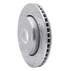 E-Line Drilled & Slotted Silver Brake Rotor, 2007-2018 Mopar, Position: Front Left - image 3
