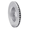 E-Line Drilled & Slotted Silver Brake Rotor, 2007-2018 Mopar, Position: Front Right - image 1