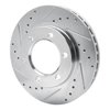 E-Line Drilled & Slotted Silver Brake Rotor, 1971-1991 Fits Multiple Makes/Models, Position: Front Left - image 4