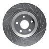 E-Line Drilled & Slotted Silver Brake Rotor, 2012-2018 Mopar, Position: Front Left - image 3