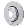 E-Line Drilled & Slotted Silver Brake Rotor, Fits Select Mopar, Position: Front Left - image 2