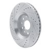 E-Line Drilled & Slotted Silver Brake Rotor, Fits Select Mopar, Position: Front Right - image 4