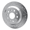E-Line Drilled & Slotted Silver Brake Rotor, Fits Select Mopar, Position: Rear Left - image 1