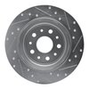 E-Line Drilled & Slotted Silver Brake Rotor, Fits Select Mopar, Position: Rear Left - image 2