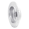 E-Line Drilled & Slotted Silver Brake Rotor, Fits Select Mopar, Position: Rear Right - image 1