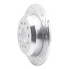 E-Line Drilled & Slotted Silver Brake Rotor, Fits Select Mopar, Position: Rear Right - image 2