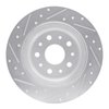E-Line Drilled & Slotted Silver Brake Rotor, Fits Select Mopar, Position: Rear Right - image 4