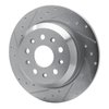 E-Line Drilled & Slotted Silver Brake Rotor, Fits Select Mopar, Position: Rear Left - image 4