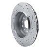 E-Line Drilled & Slotted Silver Brake Rotor, Fits Select Mopar, Position: Rear Left - image 4