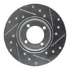E-Line Drilled & Slotted Silver Brake Rotor, 1974-1987 Fits Multiple Makes/Models, Position: Front Left - image 4