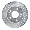 E-Line Drilled & Slotted Silver Brake Rotor, 1990-1990 Mopar, Position: Front Left - image 1