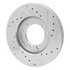 E-Line Drilled & Slotted Silver Brake Rotor, 1992-2004 GM, Position: Front Left, Rear Left - image 4