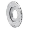 E-Line Drilled & Slotted Silver Brake Rotor, 1992-2004 GM, Position: Front & Rear Right - image 2