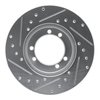 E-Line Drilled & Slotted Silver Brake Rotor, 1992-2004 GM, Position: Front & Rear Right - image 4