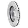E-Line Drilled & Slotted Silver Brake Rotor, 1983-1996 GM, Position: Front Left - image 3