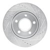 E-Line Drilled & Slotted Silver Brake Rotor, 1983-1996 GM, Position: Front Left - image 4