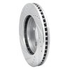 E-Line Drilled & Slotted Silver Brake Rotor, 1983-1996 GM, Position: Front Right - image 3